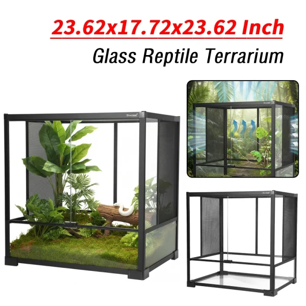 Front-Opening Arboreal Reptile Habitat – 60×45×60cm