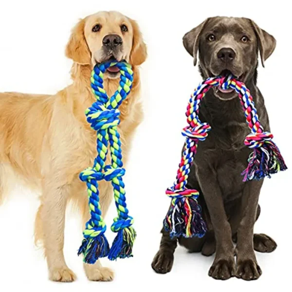 Durable Rope Chew Toys for Large Breeds (2 Pack)