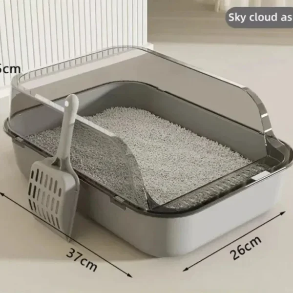 Cat Litter Box Semi-enclosed Splashproof