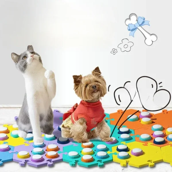 Pet Communication Buttons – Recordable Dog/Cat Talk Pads